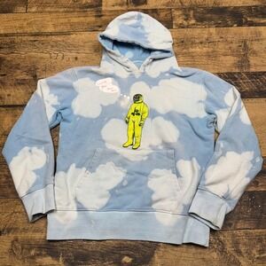 Astroworld Tour Hoodie‎ Bleach Cloud Graphic Pullover Sweatshirt Mens Small
